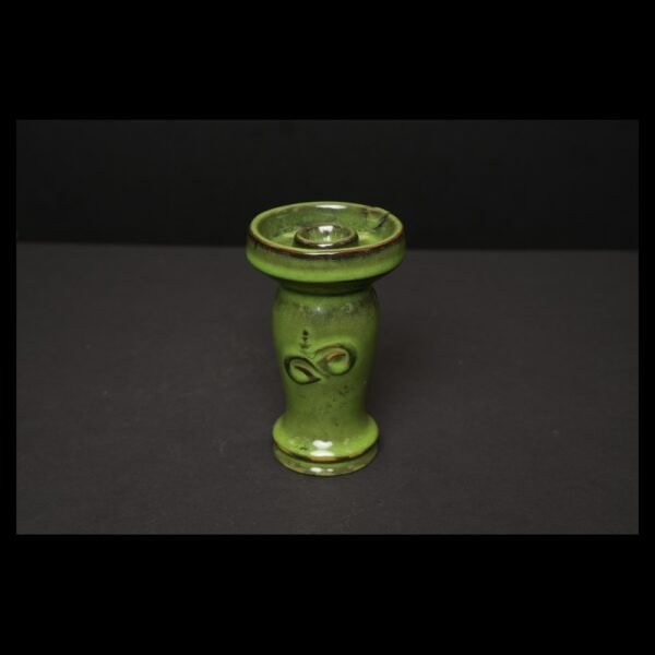 Green Glazed Hookah Bowl