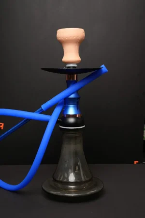 Blue Double Hose Hookah