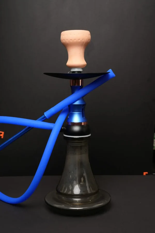 Blue Double Hose Hookah